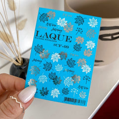 Slider with foil CF-09 silver (water-soluble stickers) from Laque