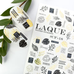 Slider with foil CF-18 (water-soluble stickers) from Laque