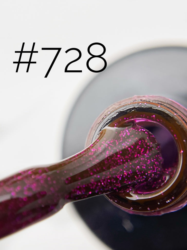 Gel Polish Shine Line 728 "GOLDEN RUSH" (10ml)