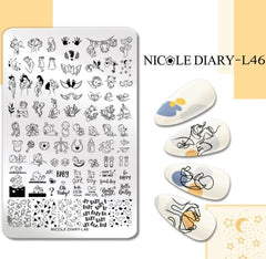 Stamping Platte Schablone Baby ND-L46