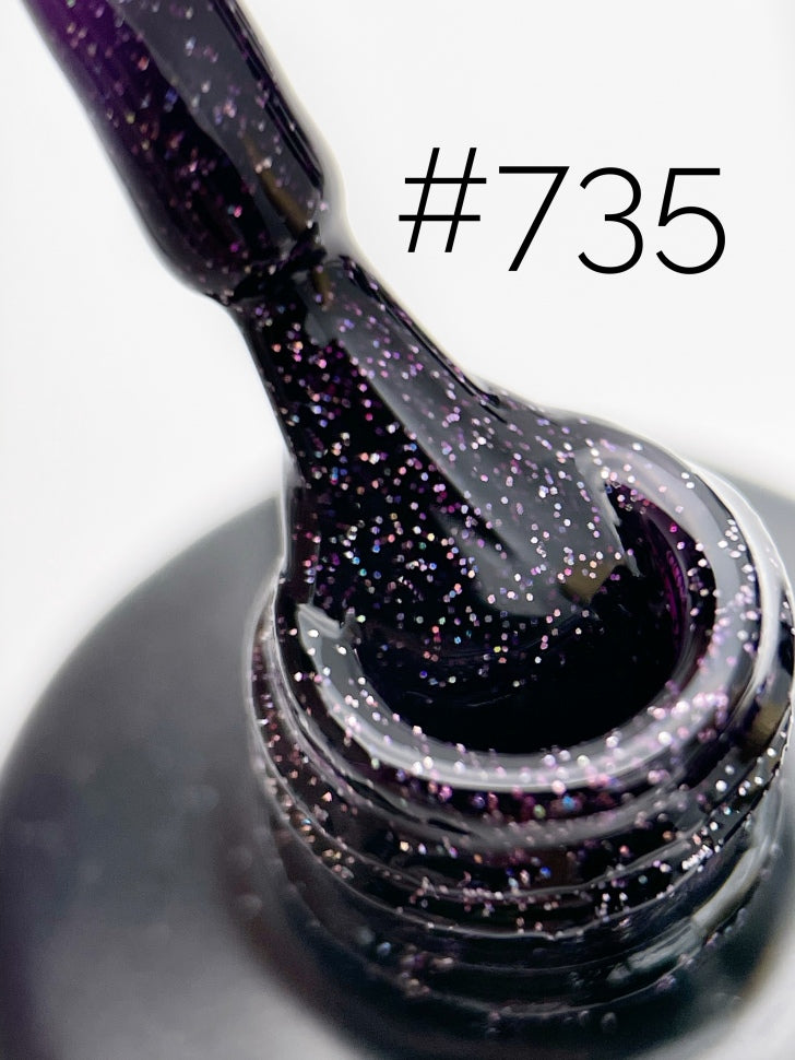 Gel Polish Shine Line 735 "GOLDEN RUSH" (10ml)