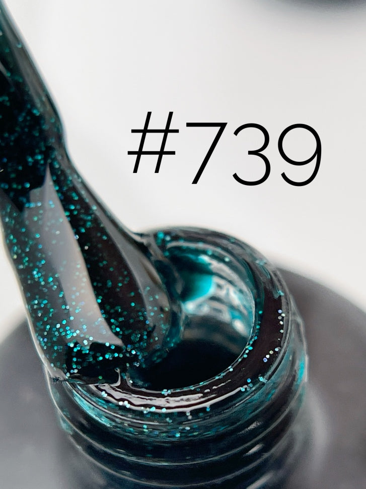 Gel Polish Shine Line 739 "GOLDEN RUSH" (10ml)