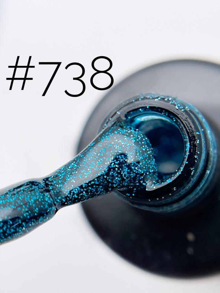 Gel Polish Shine Line 738 "GOLDEN RUSH" (10ml)
