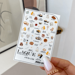 Sticker Design WB158 (Wasserlösliche Aufkleber) von Laque