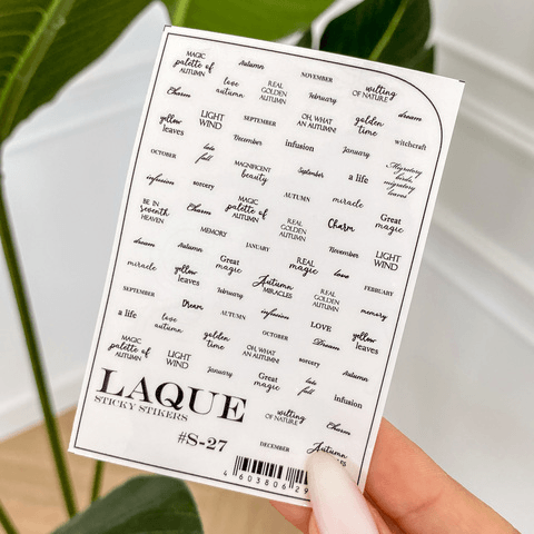 Self-adhesive stickers S-27 from LAQUE
