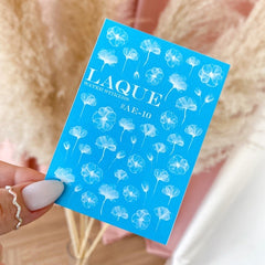 Sticker Design AE10 white by LAQUE (Water-soluble stickers)