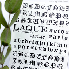 Дизайн наклейки AE47 от LAQUE (водорастворимые наклейки)