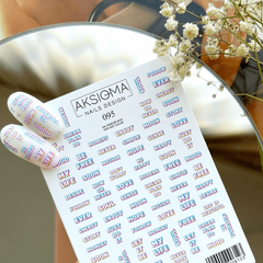 Sticker Design AK095 (Water-soluble Stickers) by Aksioma