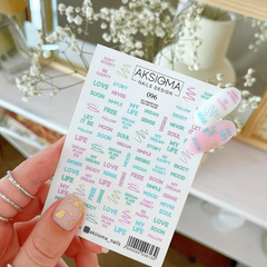 Sticker Design AK096 (Water-soluble Stickers) by Aksioma