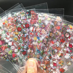 Foil set 15 foils winter motifs with different patterns No.18