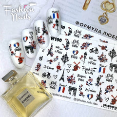 Design del sticker W100 (adesivi solubili in acqua)