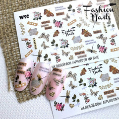 Sticker Design W92 (Adesivi solubili in acqua)