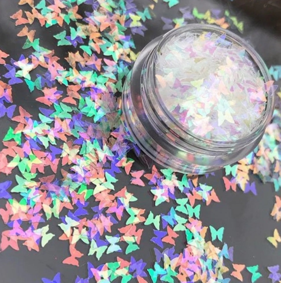 Nail art sequins 'KAMUFUBI' butterflies from ZOO Nail