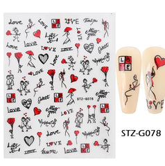 Sticker self-adhesive love, hearts