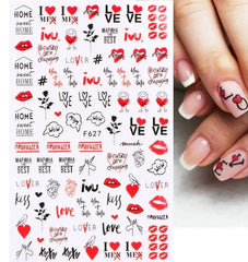 Sticker self-adhesive F627 Love, Heart