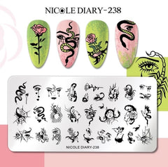 Piastra per stamping diversi motivi ND-238