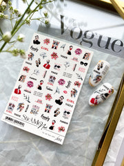 Дизайн наклеек 051 (водорастворимые наклейки)