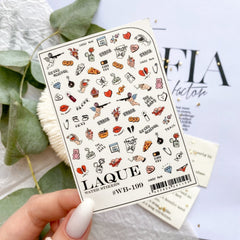 Дизайн наклейки WB199 (растворимые наклейки) от Laque