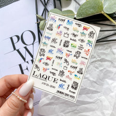 Sticker Design WB200 (Water-soluble stickers) by Laque