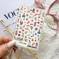 Sticker Design WB202 (Water-soluble Stickers) by Laque
