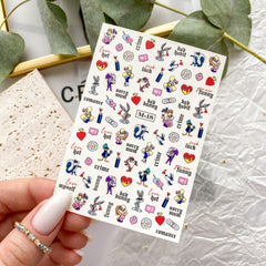 Sticker Design M-18 COLOR (Water-soluble stickers) by Laque