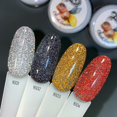 Glitterpuder lichtreflektierendes Effekt von ZOO Nail (4 Farben) 0,2g