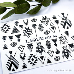 Design Adesivi 3D 3D06 nero (Adesivi idrosolubili)