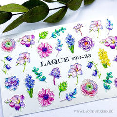 Design Adesivi 3D 3D33 (Adesivi solubili in acqua)