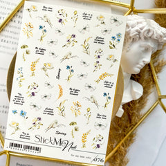 Sticker Design 076 (Etichette rimovibili in acqua)