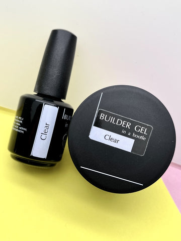 Builder Gel in der Flasche oder im Tiegel Clear von Trendy Nails 15ml/30ml (selbstglättend)