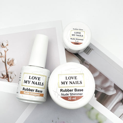 Camouflage Rubber Base 'Nude Shimmer' 5ml/15ml Flasche/30ml/50ml TPO-Free
