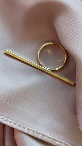 Ladies ring suitable for all sizes in gold 5