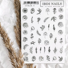 Sticker Design Stiker05 (Water-soluble stickers) IBDI Nails