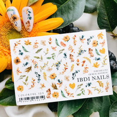 Stickers COLORFUL 123 from IBDI Nails