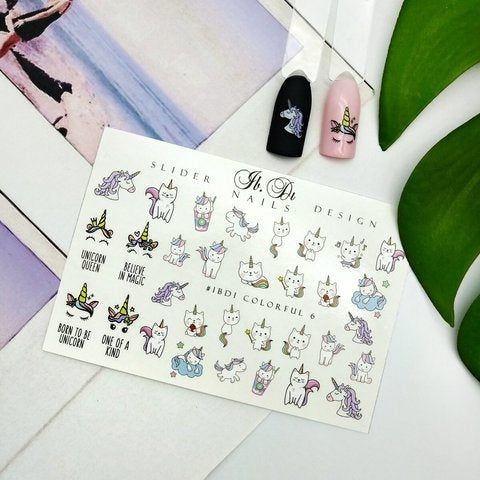 Sticker COLORFUL 6 von IBDI Nails