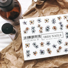 Sticker COLORFUL Nr. 81 di IBDI Nails