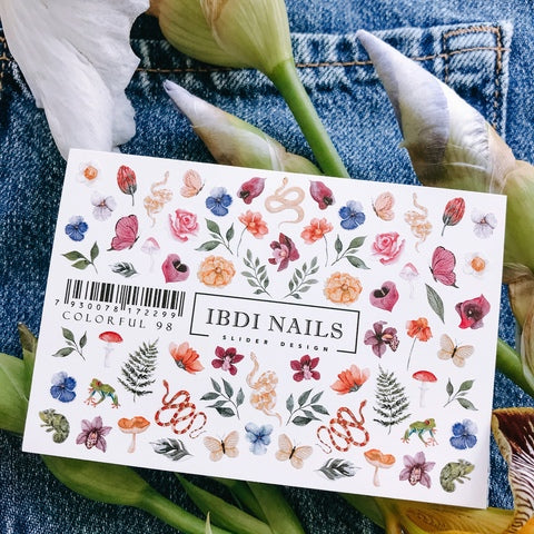 Sticker COLORFUL Nr. 98 von IBDI Nails