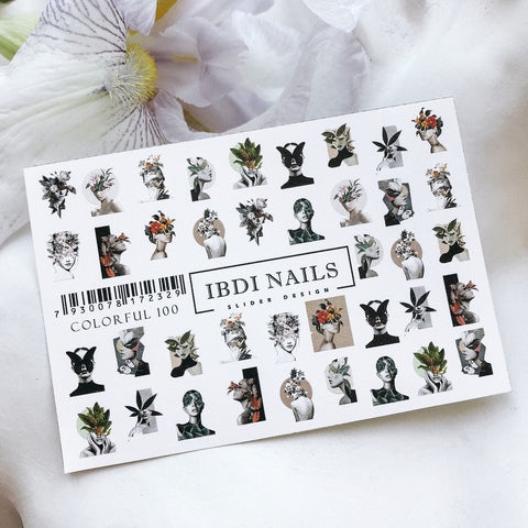 Sticker COLORFUL Nr. 100 von IBDI Nails