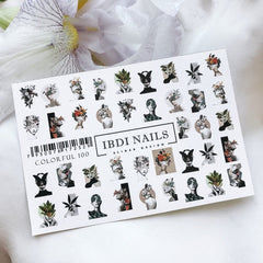 Sticker COLORFUL No. 100 from IBDI Nails
