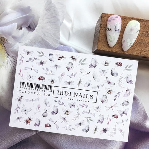 Sticker COLORFUL Nr.108 von IBDI Nails