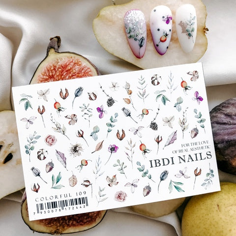 Sticker COLORFUL Nr.109 di IBDI Nails