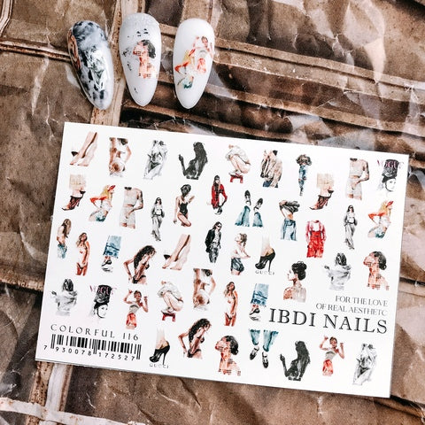 Sticker COLORFUL Nr.116 von IBDI Nails