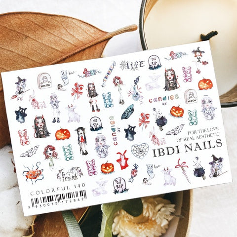 Sticker COLORFUL Nr.140 von IBDI Nails