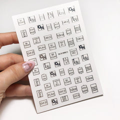 Metallized 3D sticker 'ON idea' silver by IBDI Nails