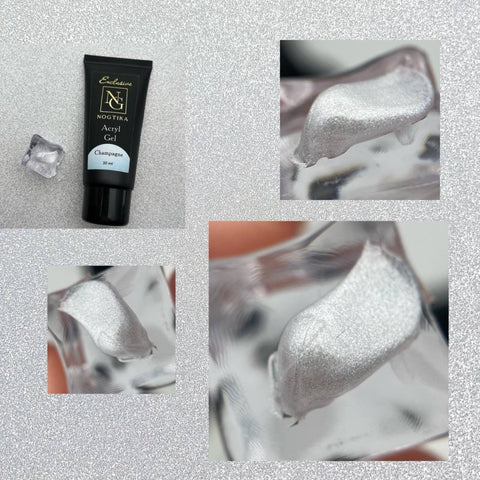 Shimmer Acrylgel „Exclusive“ von Nogtika 15/30ml CHAMPAGNE