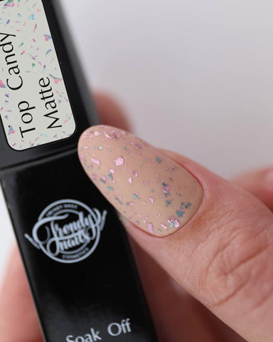 Top Candy MATT (Top Coat NO WIPE) 8/15ml von Trendy Nails