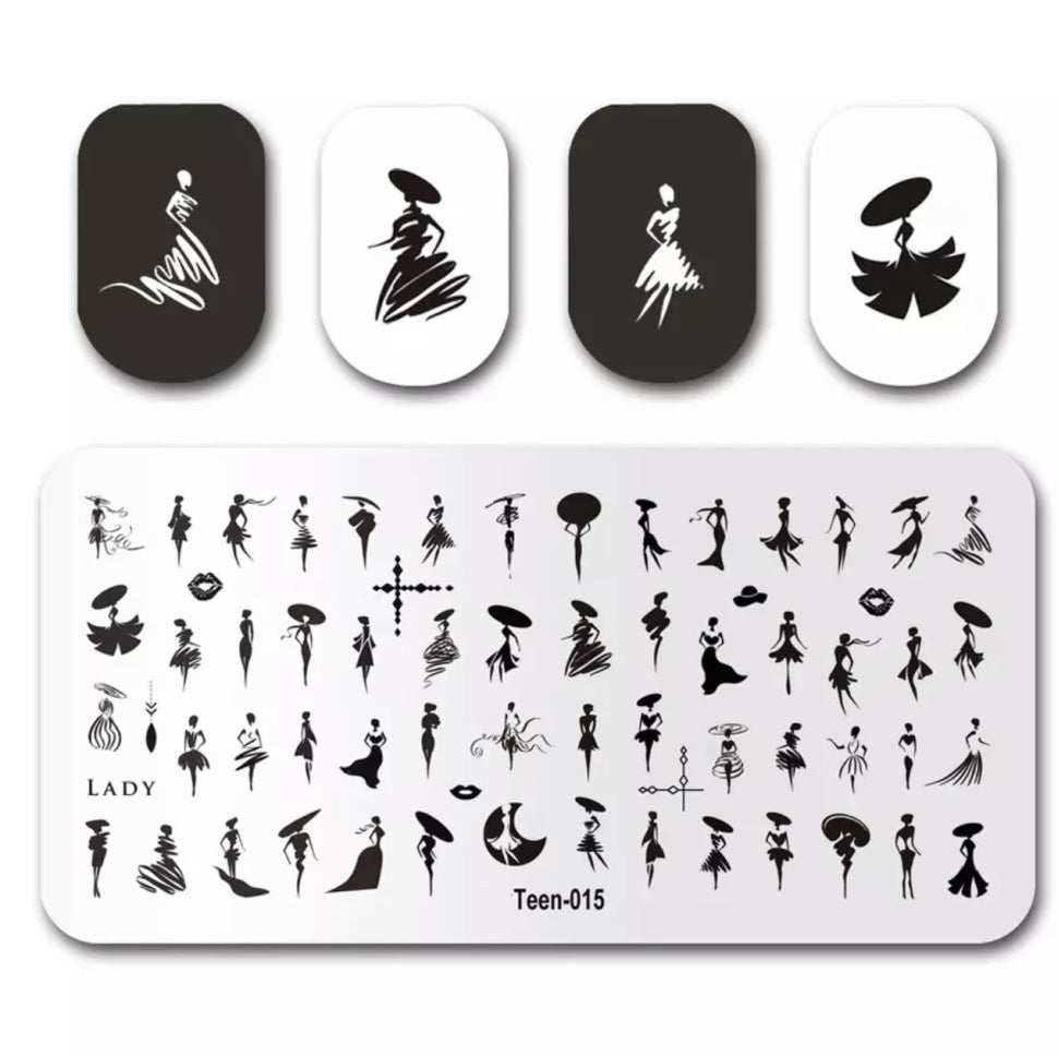 Stamping Platte Schablone MOUTEEN 15