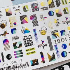 Sticker Air Foil 67 di IBDI Nails