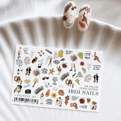 Sticker COLORFUL 181 di IBDI Nails