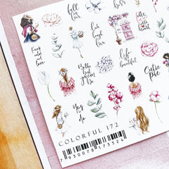 Sticker COLORFUL 172 di IBDI Nails